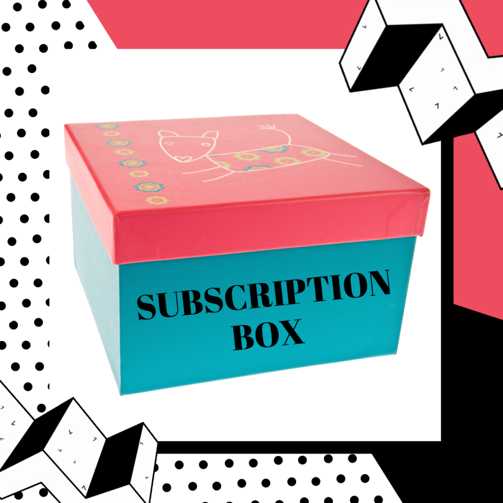 Colorful box with the text 